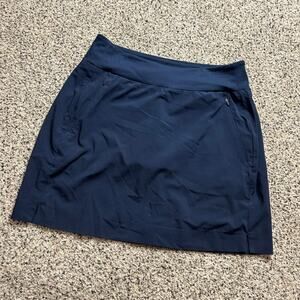 Athleta Soho Skort Size 4 Navy Blue Athleisure Activewear Pull On Casual